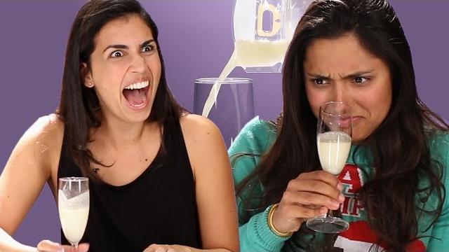 Adults try human breast milk Adults try human breast milk