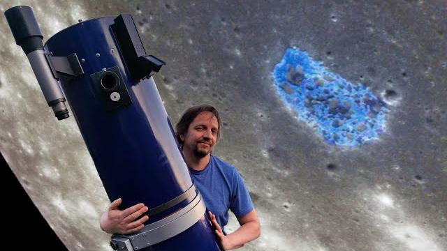 Shooting the blue lake on the moon Shooting the blue lake on the moon