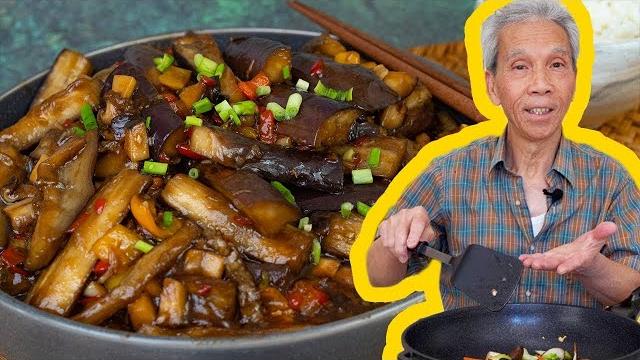 Dad's eggplant with garlic sauce (鱼香茄子)! Dad's eggplant with garlic sauce (鱼香茄子)!