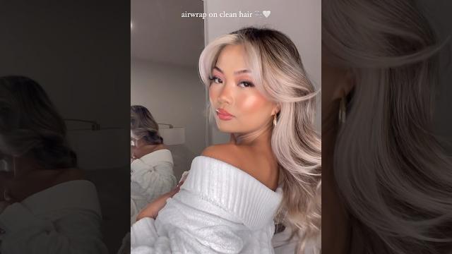 Airwrap with me after a shower w/ the dyson airwrap#hairstyle #blonde #hairtutorial #hairtutorial Airwrap with me after a shower w/ the dyson airwrap#hairstyle #blonde #hairtutorial #hairtutorial