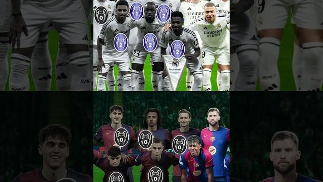 Real madrid vs barcelona ucl trophy 2025 #bintangbola Real madrid vs barcelona ucl trophy 2025 #bintangbola