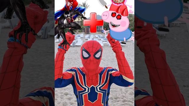 Spiderman and venom + peppa pig and george exe = marvel animation #spiderman #marvel #peppapig Spiderman and venom + peppa pig and george exe = marvel animation #spiderman #marvel #peppapig