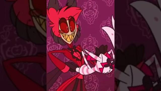 Alastor breaks a door with angel dust Alastor breaks a door with angel dust