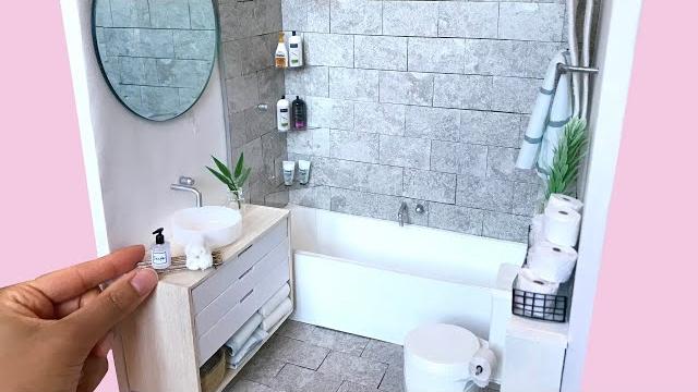 Diy miniature bathroom Diy miniature bathroom