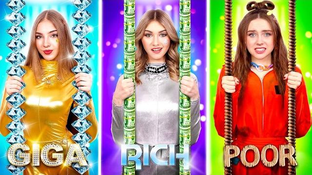 Богатая vs бедная vs гига богатая девушка в тюрьме! Богатая vs бедная vs гига богатая девушка в тюрьме!