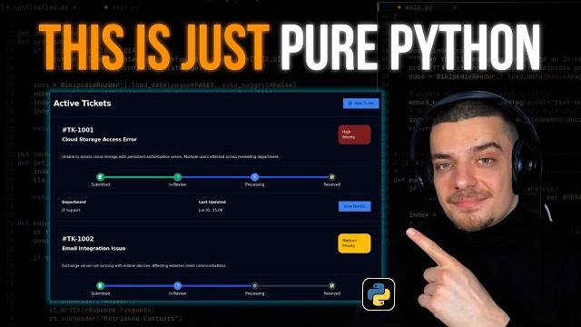 Modern web apps in pure python Modern web apps in pure python