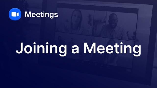 Joining a zoom meeting Joining a zoom meeting