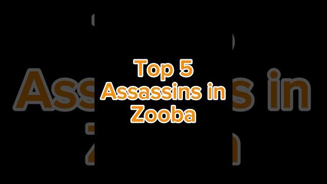 Top 5 assassins in zooba #zooba #zoobafreeforall #zoobagameplay #gaming #zoobabattlearena Top 5 assassins in zooba #zooba #zoobafreeforall #zoobagameplay #gaming #zoobabattlearena