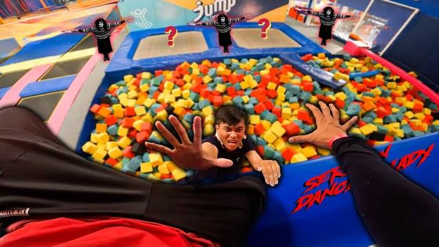 Escaping from angry serbian dancing lady killer vs crazy parkour pov in the trampoline area Escaping from angry serbian dancing lady killer vs crazy parkour pov in the trampoline area
