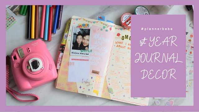 Plannerbebe | 1st year journal decor Plannerbebe | 1st year journal decor