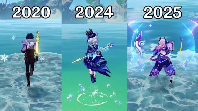 Evolution of ice bridges - genshin impact Evolution of ice bridges - genshin impact