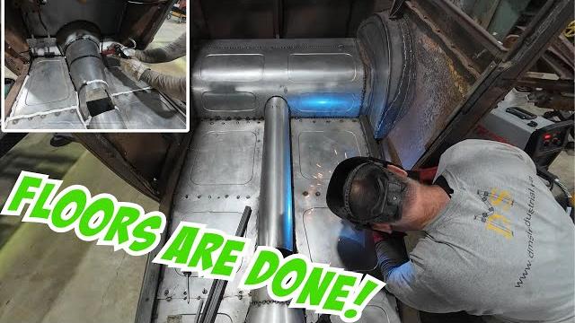 Finishing up the floors on our ford model a hot rod! Finishing up the floors on our ford model a hot rod!