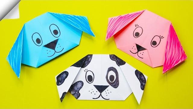 Origami dog easy | diy paper crafts origami dog face Origami dog easy | diy paper crafts origami dog face