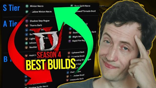 Diablo 4 - maxroll season 4 class & builds tier list Diablo 4 - maxroll season 4 class & builds tier list