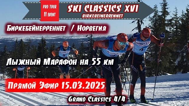 Биркебейнерреннет. лыжный марафон на 55 км в норвегии // ski classics. 11 event. 15.03.2025 Биркебейнерреннет. лыжный марафон на 55 км в норвегии // ski classics. 11 event. 15.03.2025