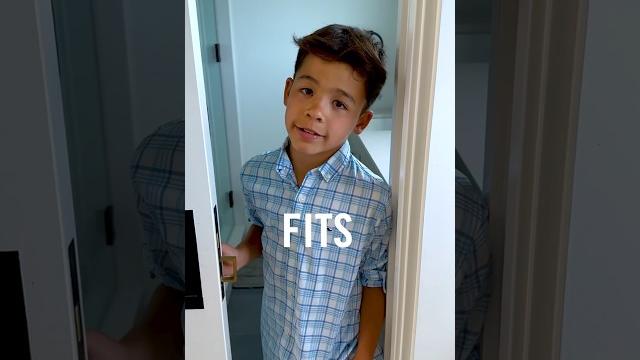 How a 9 year old boy shops for new clothes #shorts How a 9 year old boy shops for new clothes #shorts