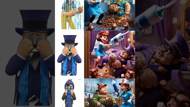 Team paw patrol in vs nurse with toy injection captain turbot mayor humdinger jack ryder marshall Team paw patrol in vs nurse with toy injection captain turbot mayor humdinger jack ryder marshall