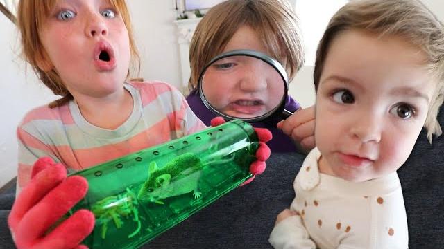 Mouse in the house!! detective kids catch a baby animal! family birthday party with adley niko navey Mouse in the house!! detective kids catch a baby animal! family birthday party with adley niko navey