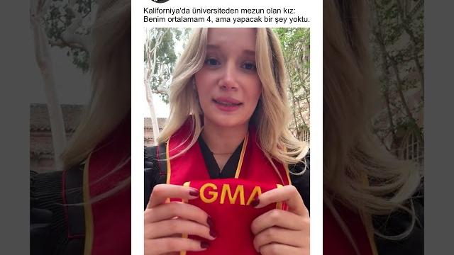 Amerika'da okuduğu üniversiteden 4 ortalama i̇le mezun olan kız Amerika'da okuduğu üniversiteden 4 ortalama i̇le mezun olan kız
