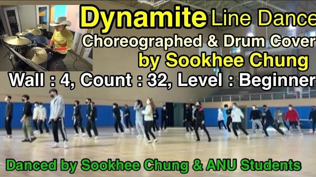 #dynamite line dance, choreographed by sookhee chung, wall : 4, count : 32, level : beginner #dynamite line dance, choreographed by sookhee chung, wall : 4, count : 32, level : beginner