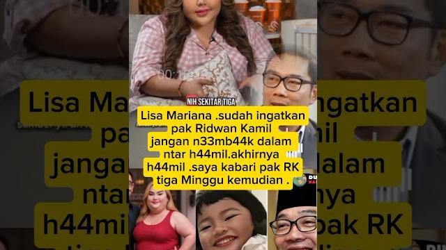 Lisa mariana.sudah ingatkan pak rk jangan n33mb44k d44lam .#bucinta#ridwankamil#rk#lisamariana Lisa mariana.sudah ingatkan pak rk jangan n33mb44k d44lam .#bucinta#ridwankamil#rk#lisamariana