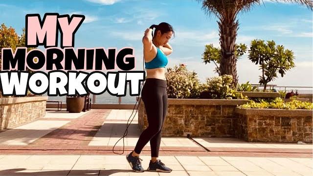 My morning workout routine by lele wu My morning workout routine by lele wu