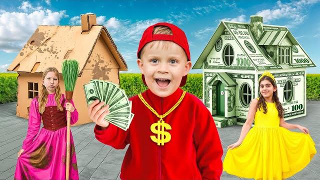 Oliver & rich vs poor vs giga rich playhouse challenge Oliver & rich vs poor vs giga rich playhouse challenge