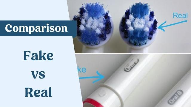 Fake v real oral-b brush heads Fake v real oral-b brush heads