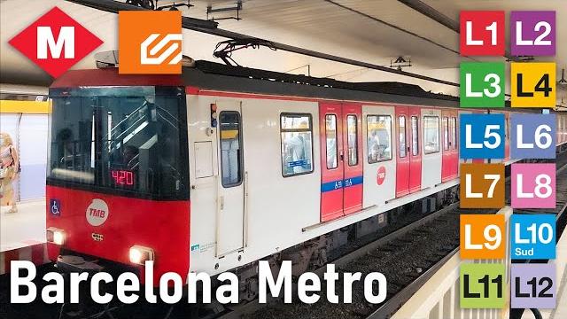 Barcelona metro all the lines compilation Barcelona metro all the lines compilation