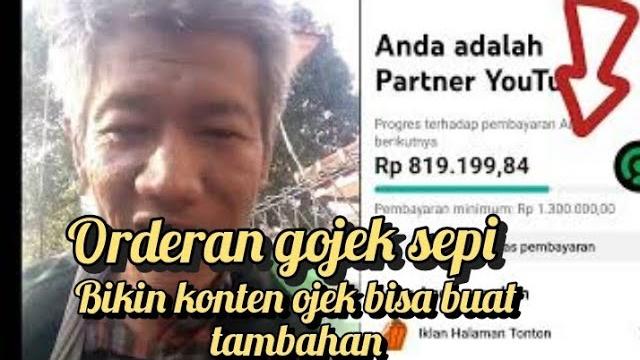 Pendapatan ojek online sepi buat konten youtube bisa buat tambahan itu cara paling masuk akal Pendapatan ojek online sepi buat konten youtube bisa buat tambahan itu cara paling masuk akal
