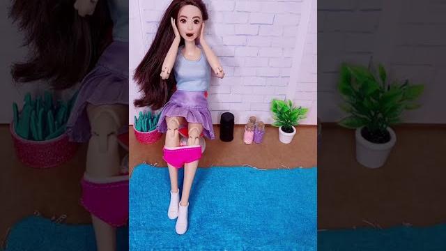 Barbie and toilet #shorts #doll #funny Barbie and toilet #shorts #doll #funny