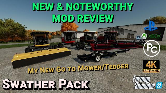 Swather pack | mod review | farming simulator 22 Swather pack | mod review | farming simulator 22
