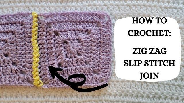 How to crochet: zig zag slip stitch join | tutorial, diy, beginner crochet, basic crochet, easy How to crochet: zig zag slip stitch join | tutorial, diy, beginner crochet, basic crochet, easy