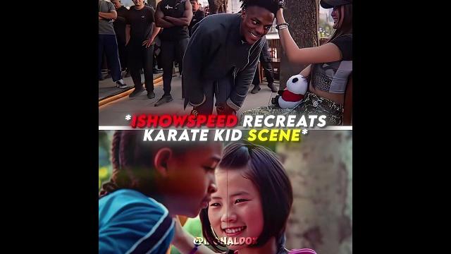Ishowspeed recreates karate kid ️🩹 Ishowspeed recreates karate kid ️🩹