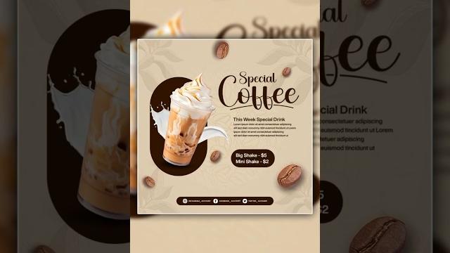 Coffee poster design in photoshop | photoshop tutorial Coffee poster design in photoshop | photoshop tutorial