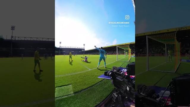 Goal attempt at camera 3 for norwich v stoke on saturday #football #camera #bts #broadcast #shorts Goal attempt at camera 3 for norwich v stoke on saturday #football #camera #bts #broadcast #shorts