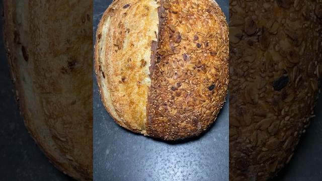 Toasted oatmeal & sesame seeds sourdough. get the nutty taste minus the nuts.recipe in description. Toasted oatmeal & sesame seeds sourdough. get the nutty taste minus the nuts.recipe in description.