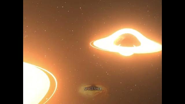 What if 2 black holes collided? #simulation #spacesimulation #spacesim #space #universe #cosmos#nasa What if 2 black holes collided? #simulation #spacesimulation #spacesim #space #universe #cosmos#nasa