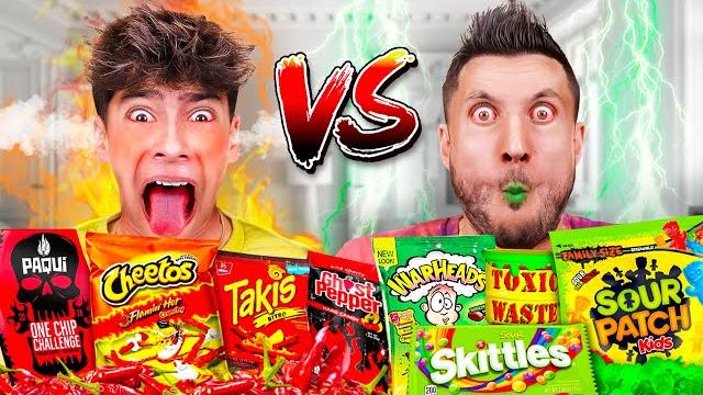 Eating the worlds spiciest vs sourest foods! Eating the worlds spiciest vs sourest foods!