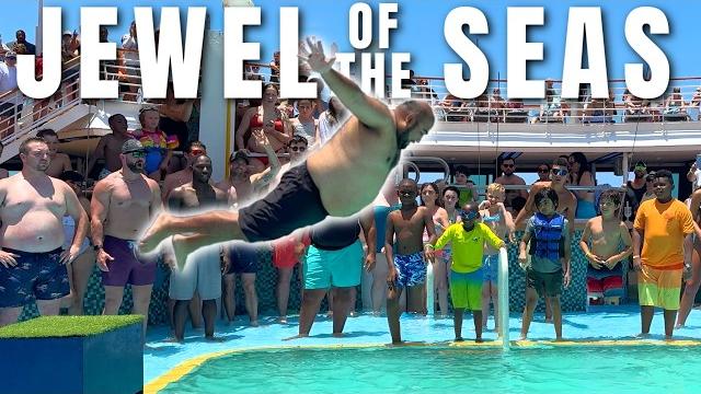 I won a belly flop competition on royal caribbean's jewel of the seas! royal caribbean vlog 2025 I won a belly flop competition on royal caribbean's jewel of the seas! royal caribbean vlog 2025