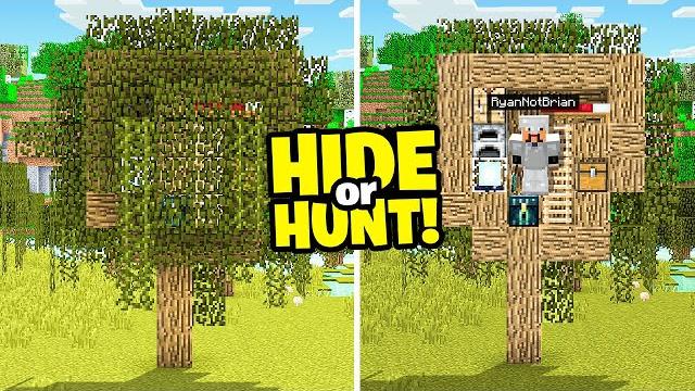 I made a secret minecraft swamp tree base! (hide or hunt) I made a secret minecraft swamp tree base! (hide or hunt)