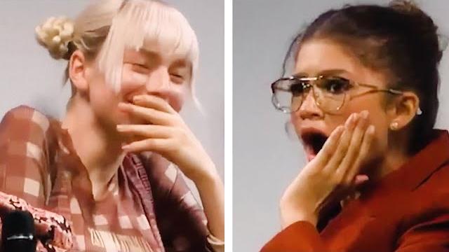 Young euphoria fan shocks zendaya & hunter schafer #shorts Young euphoria fan shocks zendaya & hunter schafer #shorts