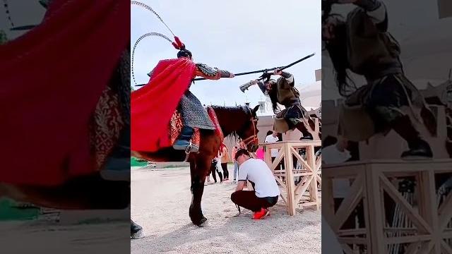 Guan yu vs lu bu filming scene Guan yu vs lu bu filming scene