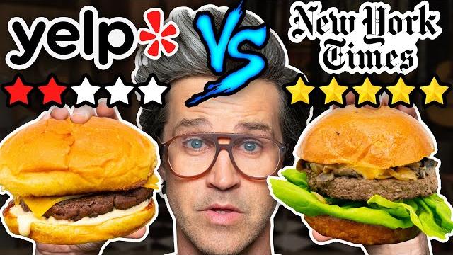 Yelp review vs. food critic taste test Yelp review vs. food critic taste test