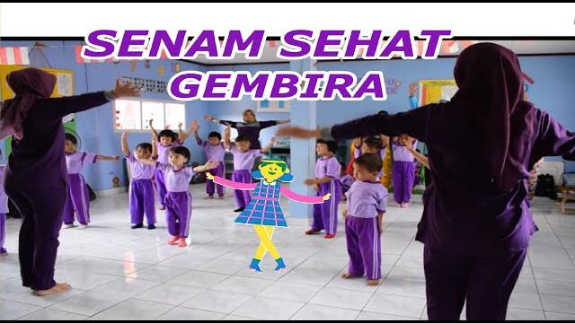 Senam sehat gembira, paud anggrek. Senam sehat gembira, paud anggrek.