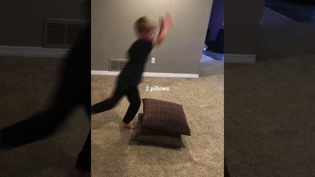 Pillow jump challenge Pillow jump challenge