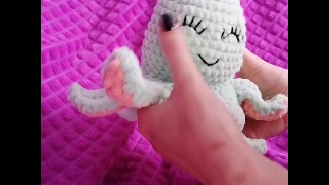 Вязаный осьминожка. игрушка-вывернушка. Вязаный осьминожка. игрушка-вывернушка.