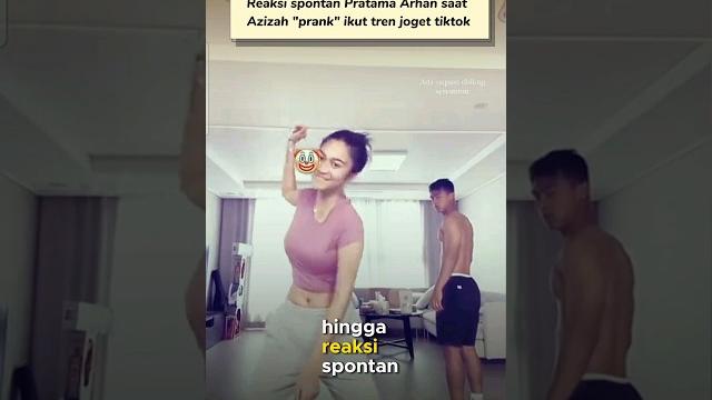 Reaksi spontan pratama arhan lihat azizah salsha joget di depan kamera #arhan #arhandanzize #timnas Reaksi spontan pratama arhan lihat azizah salsha joget di depan kamera #arhan #arhandanzize #timnas