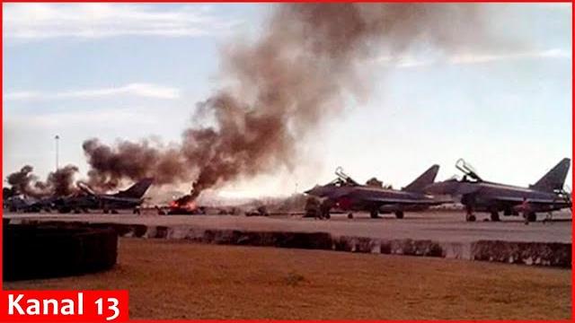 Ukraine destroyed 2 aircraft at savasleyka airfield in nizhny novgorod region of russia Ukraine destroyed 2 aircraft at savasleyka airfield in nizhny novgorod region of russia