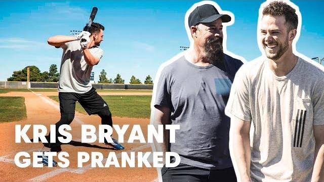 Baseball star kris bryant gets pranked by hall of famer greg maddux Baseball star kris bryant gets pranked by hall of famer greg maddux